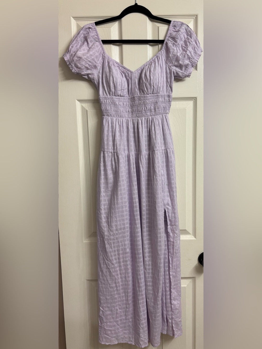 NWT Hollister Lilac Maxi Dress with Side Slit - Picture 2 of 7